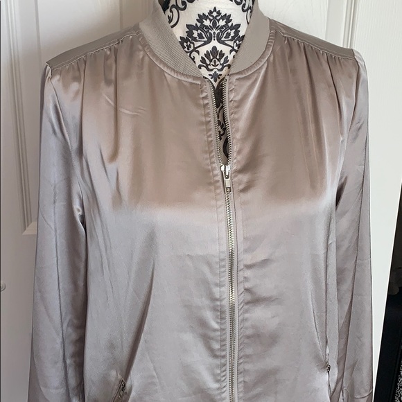 J.O.A. Satin Longline Bomber Jacket - Picture 12 of 16